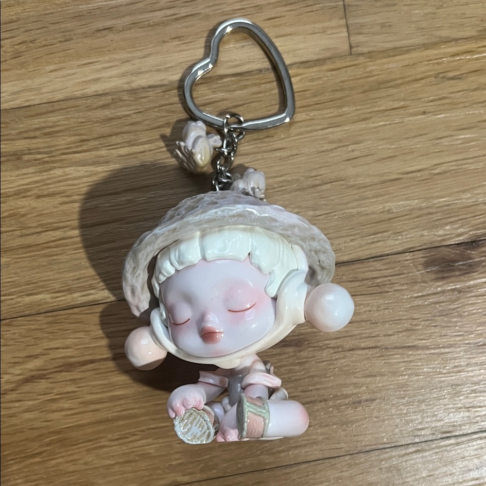 Cute Pink and Cream Keychain